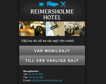 Reimersholme Hotel Mobilsajt